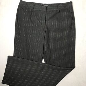 Express Charcoal Pinstripe Women's Trousers